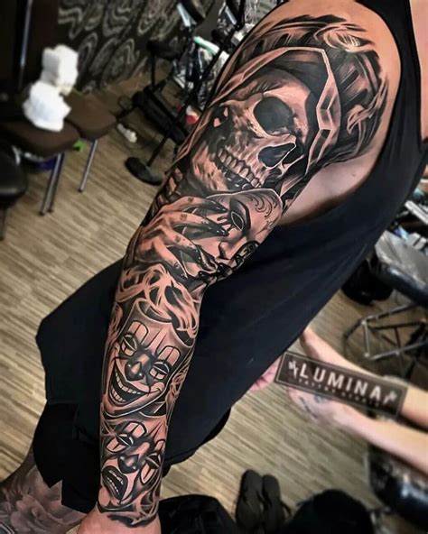 leg tattoo skull|forearm skull tattoos for men.